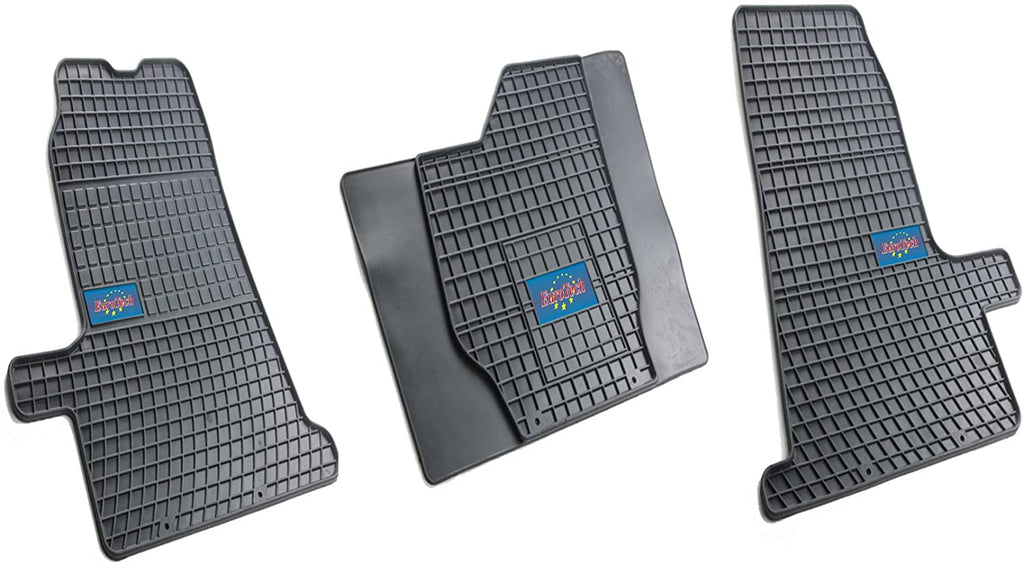 Car Mats For Ford Transit VII 2000 - Current - No Smell - Custom Cut 3pc set MADE IN EUROPE