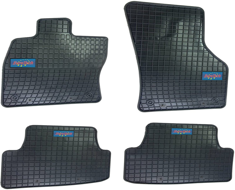 Car Mats For Audi A3 2012 - Current and Golf VII 2002 - No Smell - Custom Cut 4pc set MADE IN EUROPE